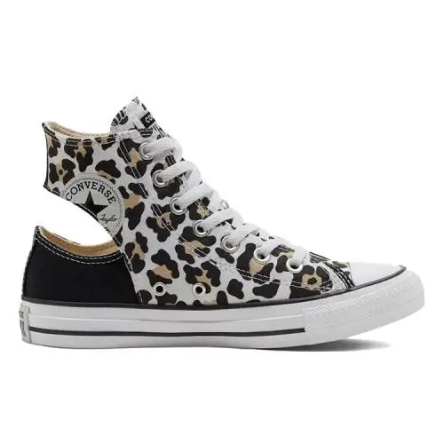 Converse CT All Star Twisted HI Unisex Men SZ 4/6 Women Shoes Black/leopard/