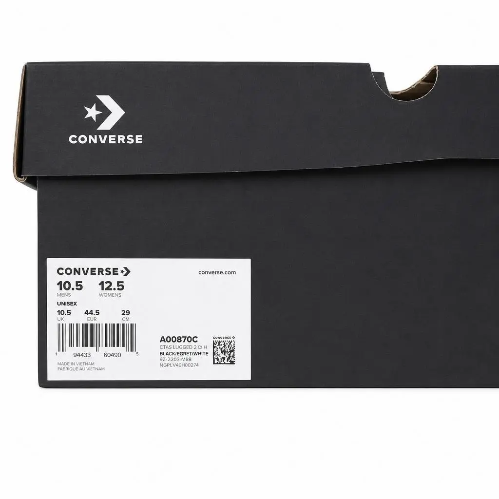 Converse shoes - Black/Egret/White (UPC: 194433804905) 6