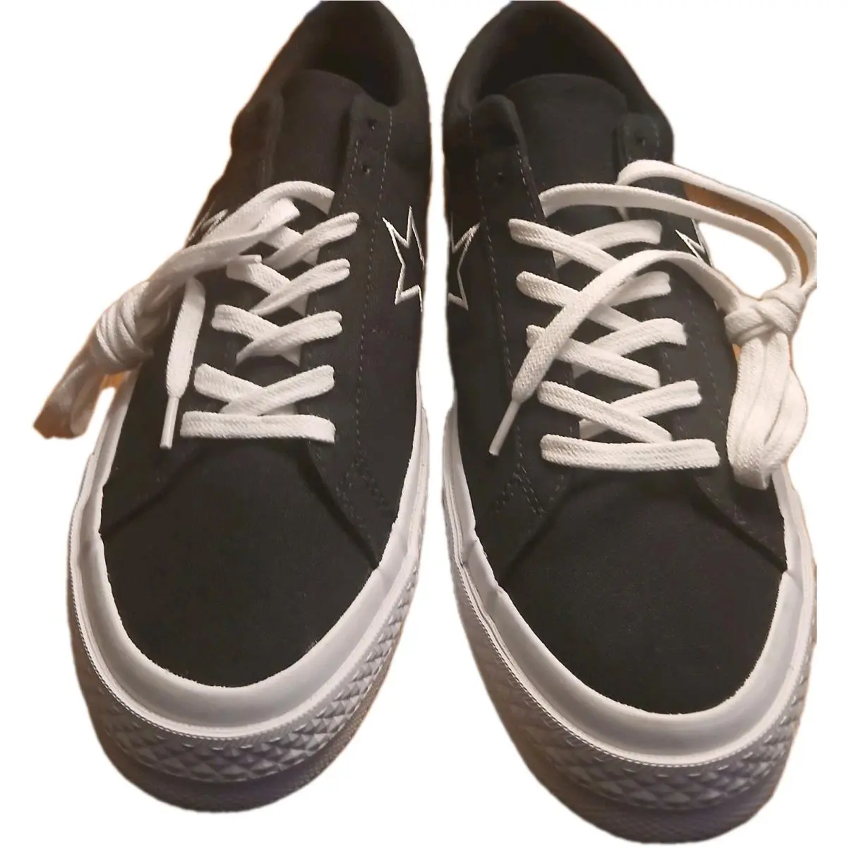 Size 11.5 - Converse One Star OX Low Black 163376C with Replacement Box - Black