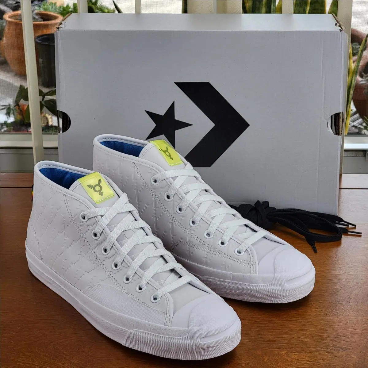 Converse Jack Purcell Pro Mid `pride Edition` Leather 170944C Men`s Size 10