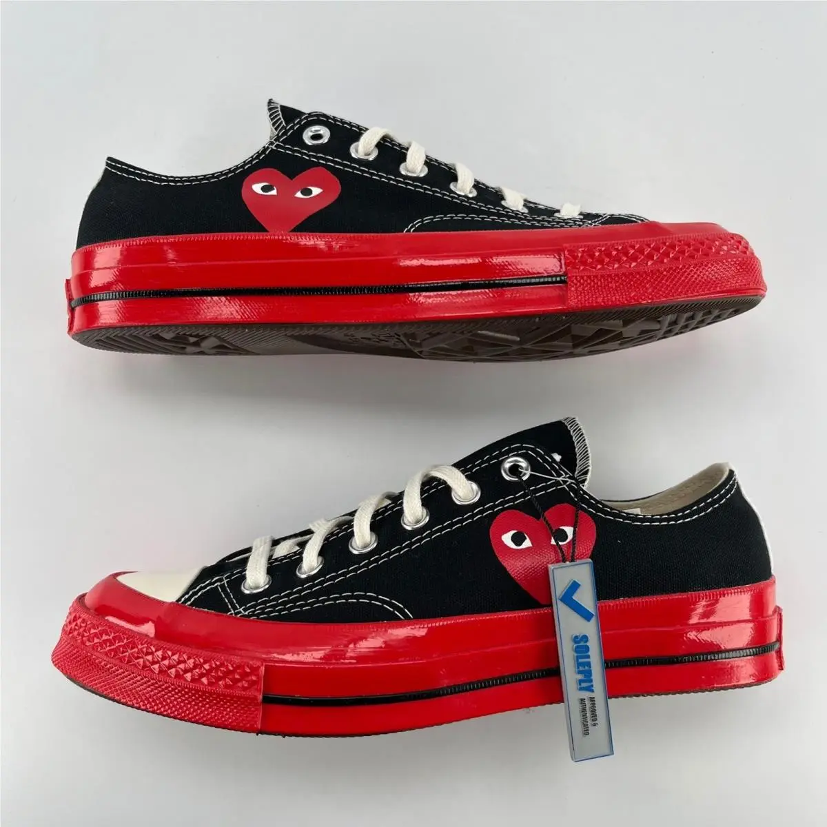 Converse shoes - Converse Chuck 70 CDG Play Black Red Midsole - A01795C - Black 0