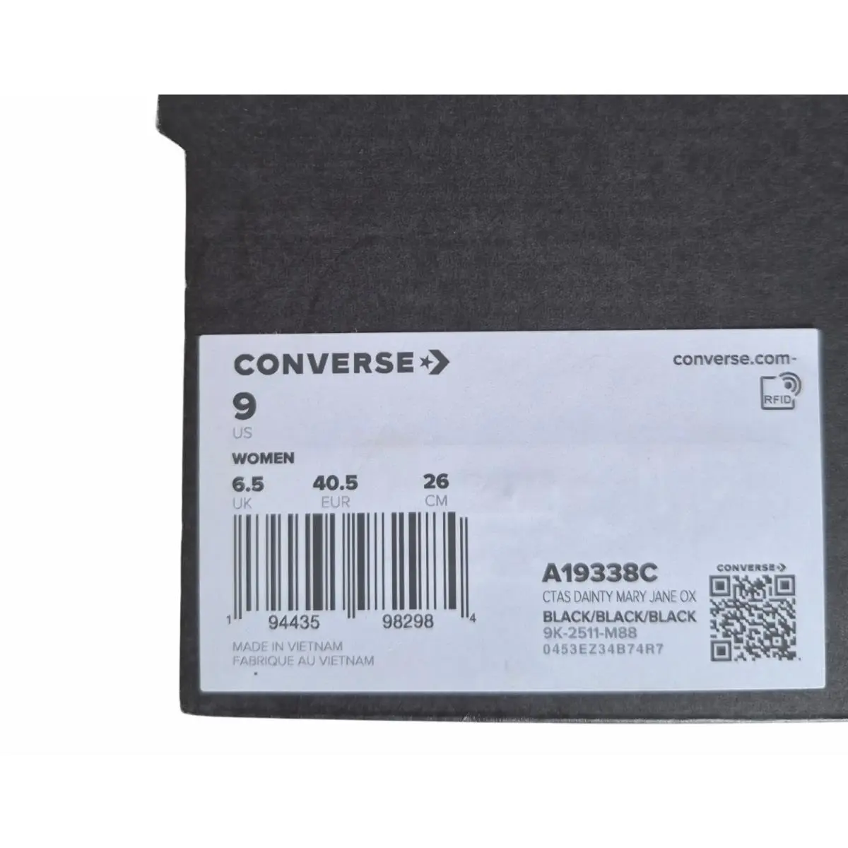 Converse shoes - Converse Dainty - Dainty - A19338C - Black (UPC: 194435982984) 6