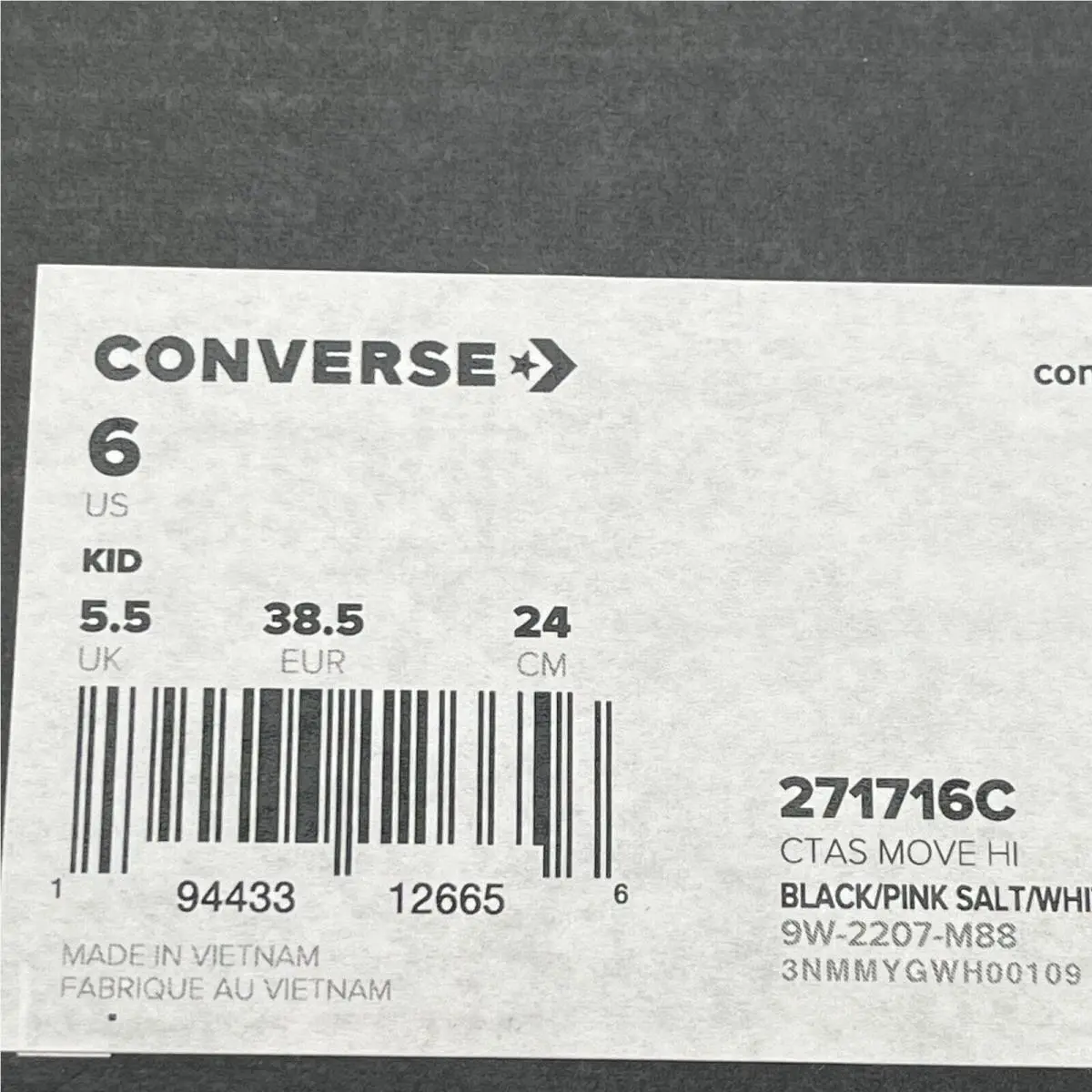 Converse shoes - Converse Chuck Taylor All Star Move - Black (UPC: 194433126656) 10