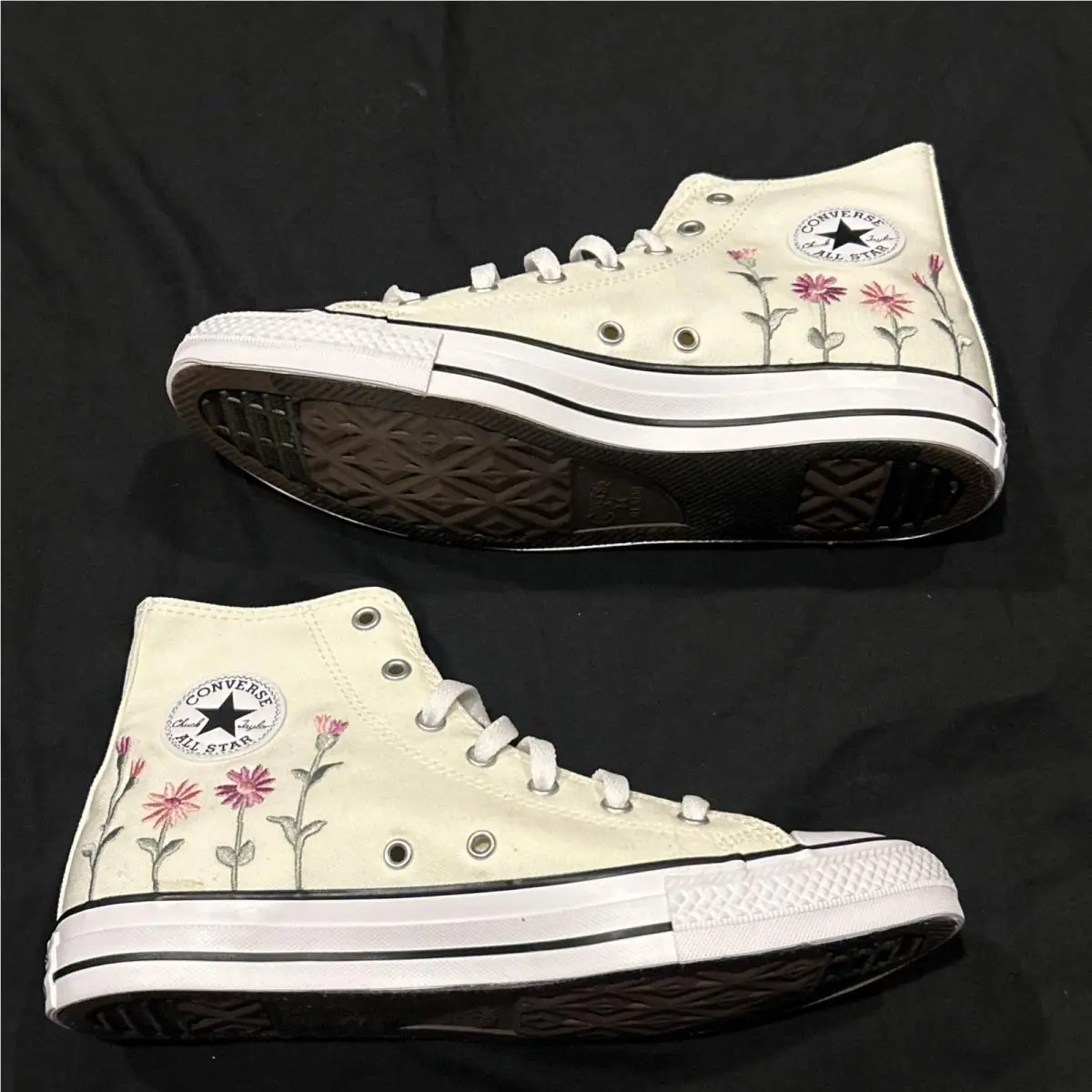 Youth Big Kids Converse Ctal Florals High Top Egret /lt Jitter A11774F