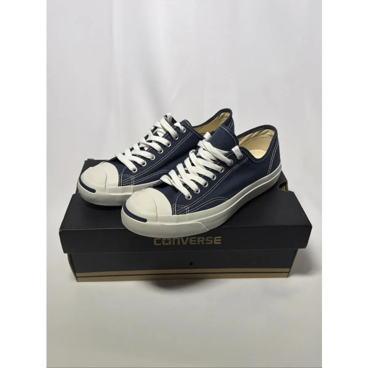 Converse Jack Purcell CP OX Navy/white Low Top Sneakers Mens 7.5 Womens 9 Unisex
