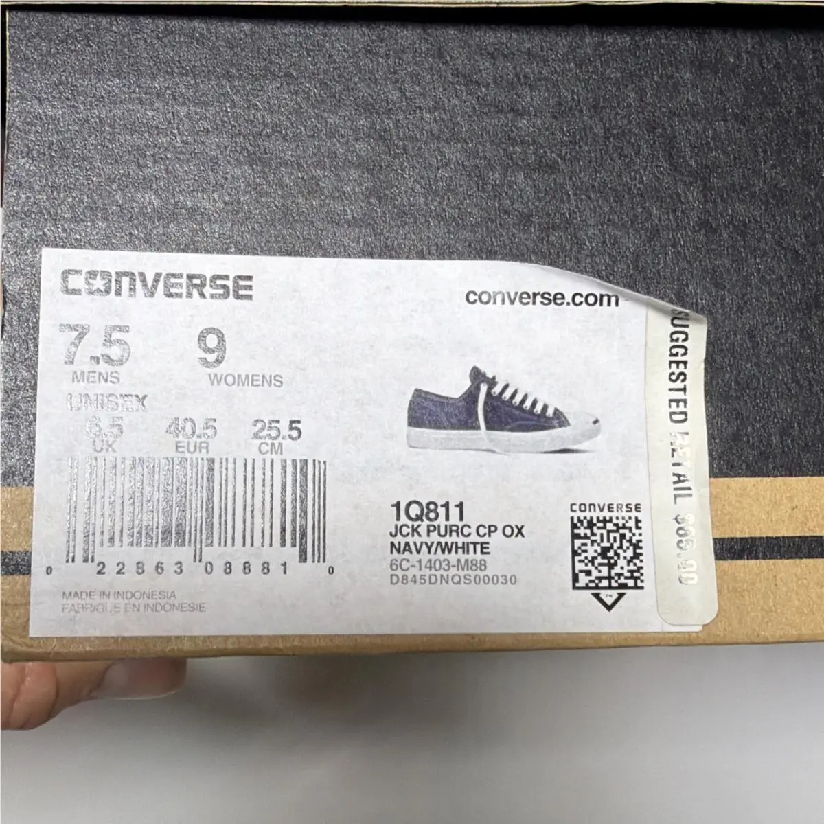 Converse shoes - Converse Jack Purcell OX - Jack Purcell - 1Q811 - Blue (UPC: 022863088810) 7