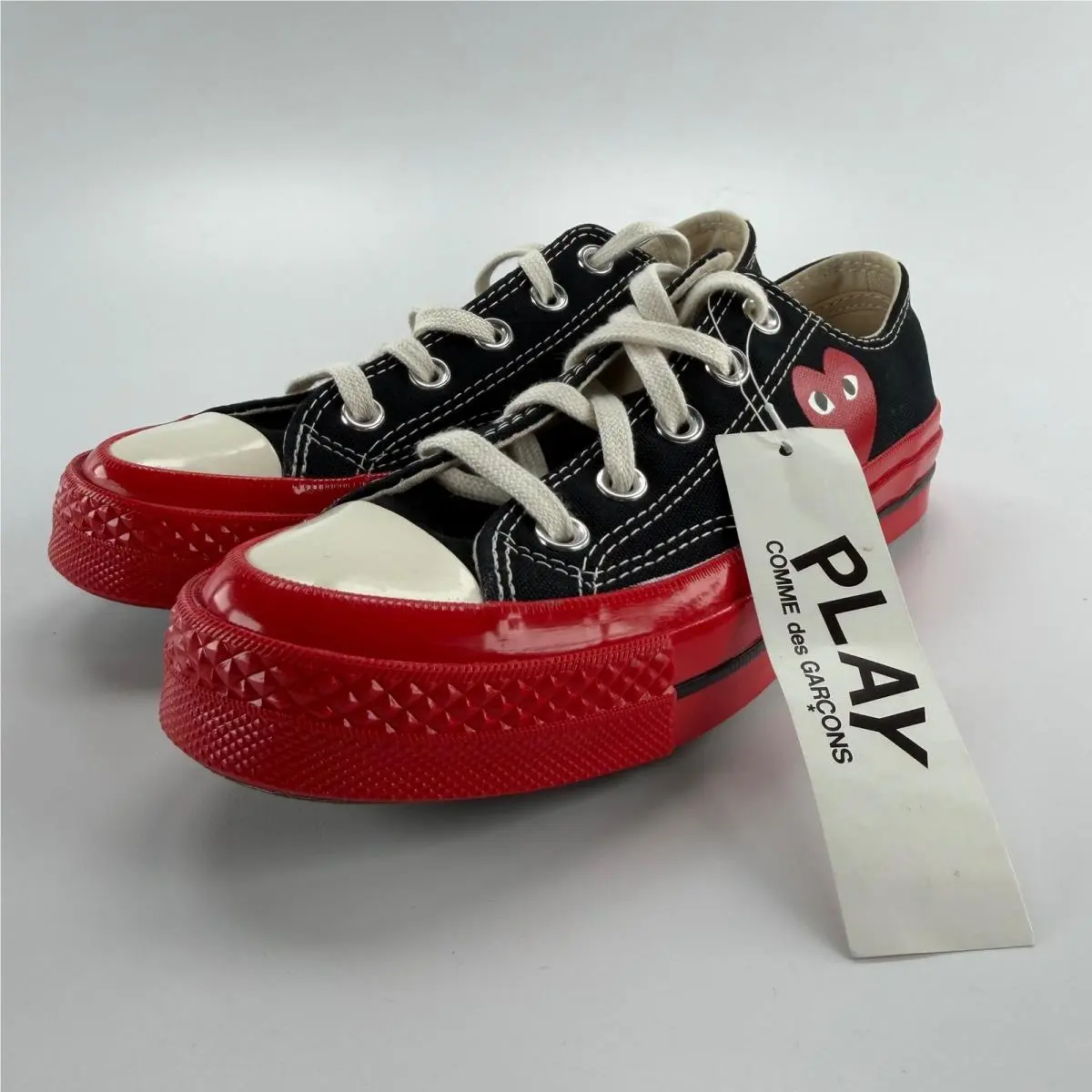 Converse Chuck 70 Cdg Play Ox Black Red Midsole Low Top A01795C Mens 3 Womens 5