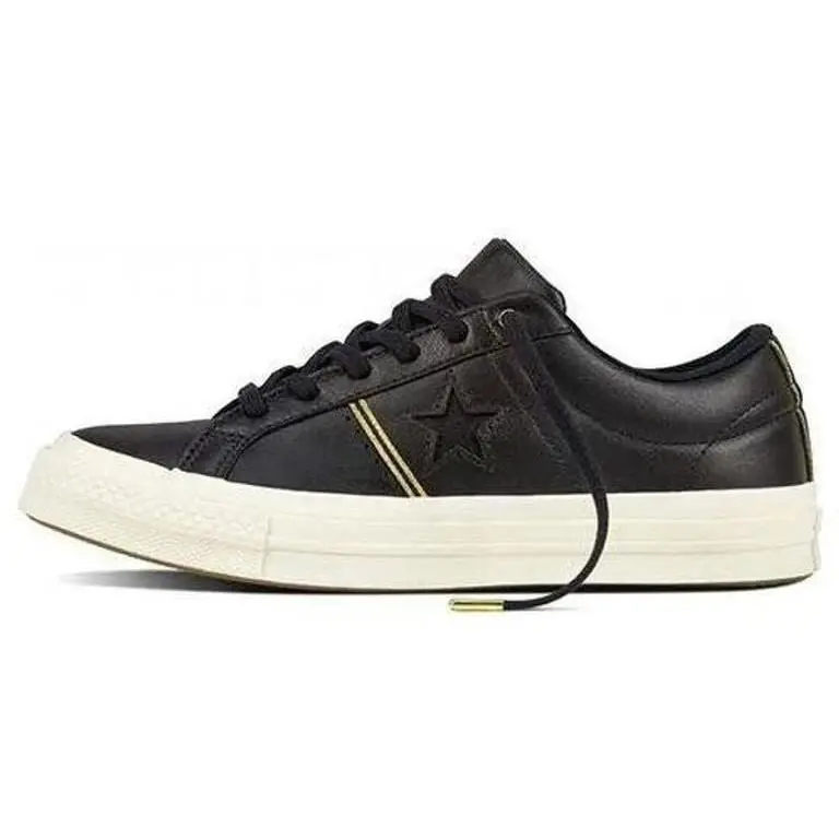 Size 12.0 Men -converse One Star Ox Shoes Black/white Leather 159701C