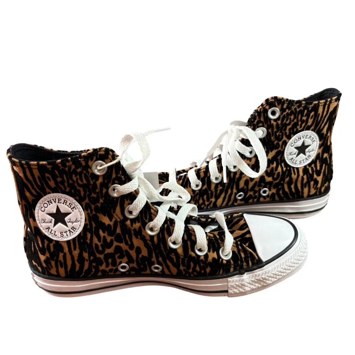 Converse Chuck Taylor All Star Womens 6 Leopard Animal Sneakers A17948F