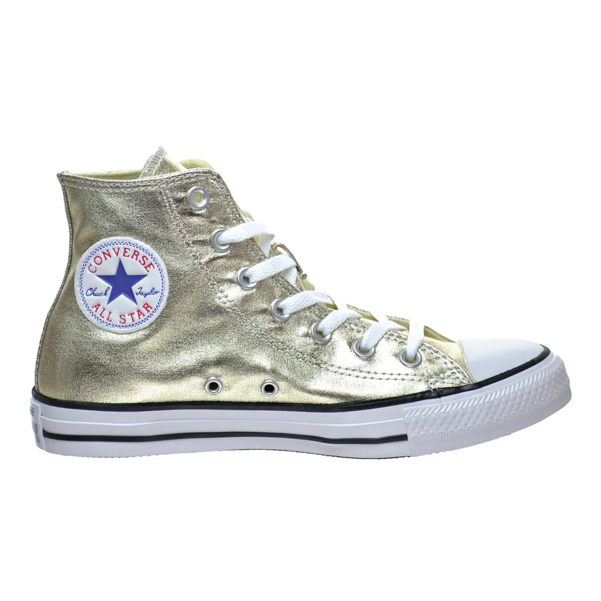 Mens 11 Converse Ctas HI Light Metallic Gold Canvas 153178F