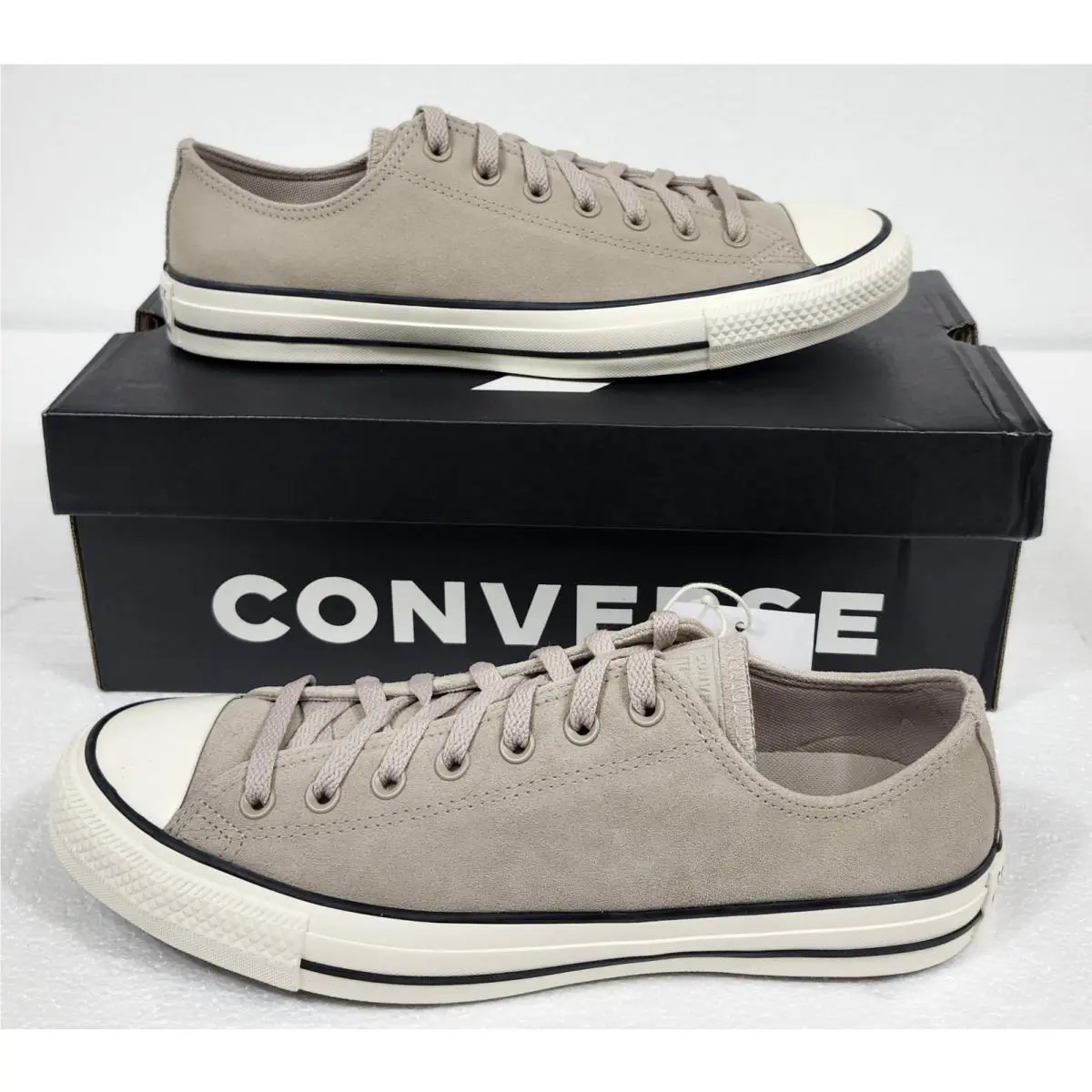 Men`s Converse Shoes 11 Chuck Taylor All Star Ox Papyrus Beige Suede A15949C