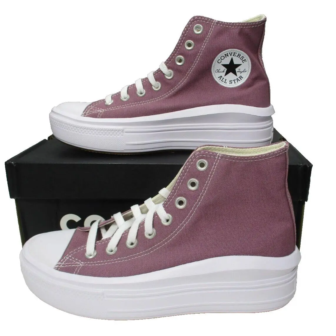 Converse All Star Ctas Move Hi Platform Dreamy Dahlia Purple Womens Sz 9
