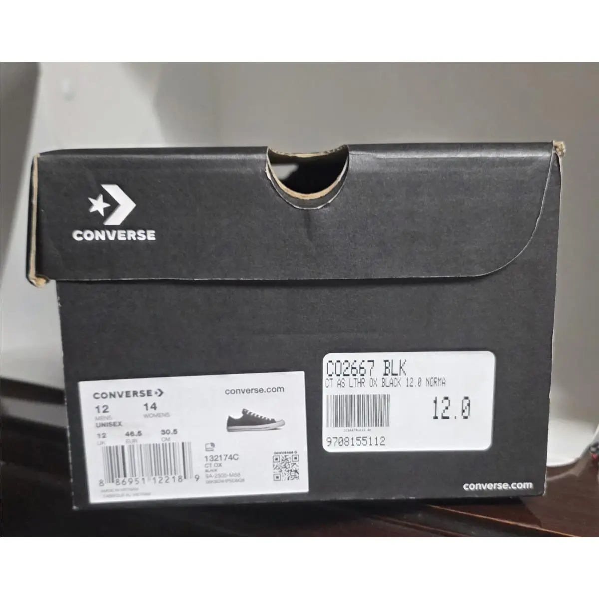 Converse shoes - Converse CTAS OX - CTAS - 132174 - Black 4