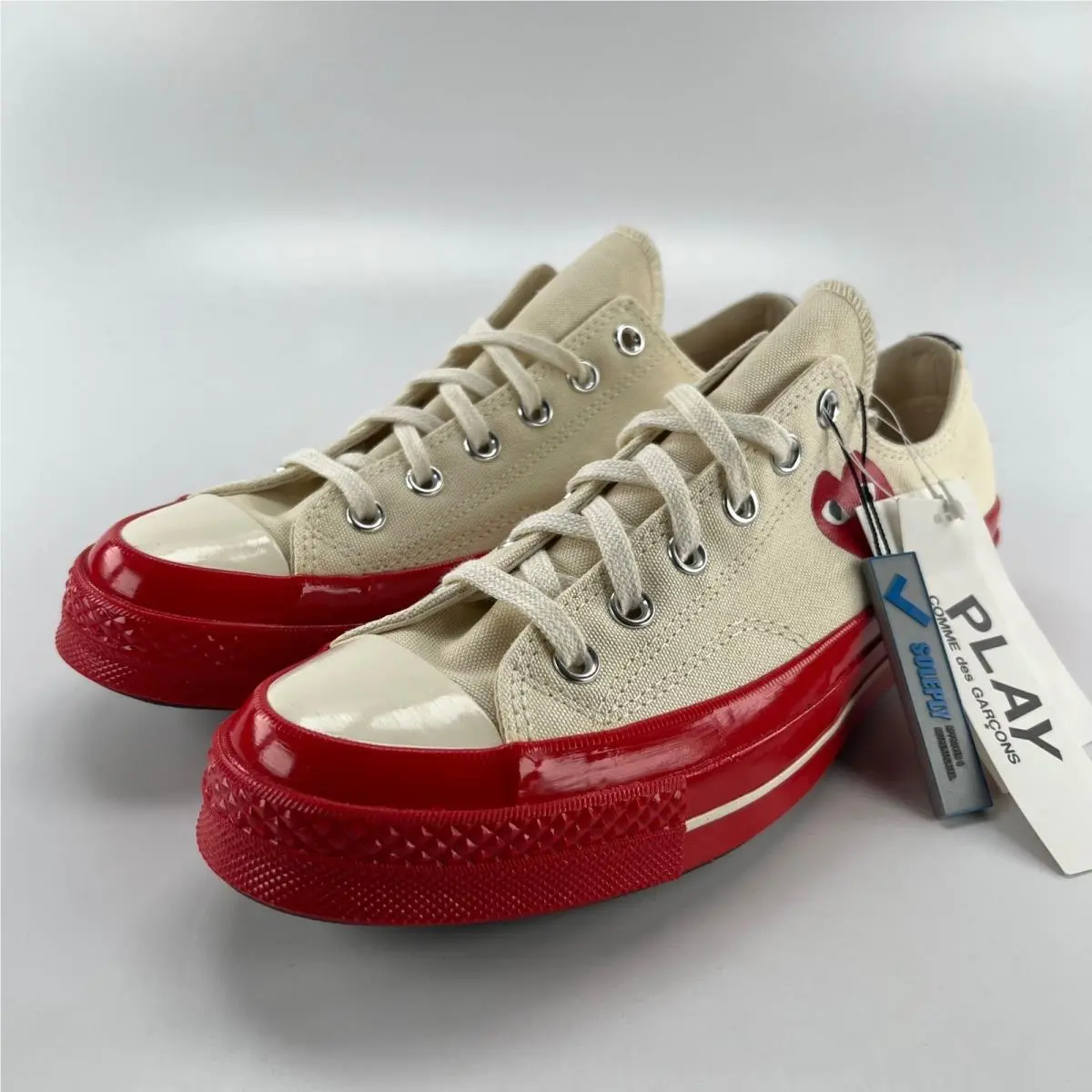 Converse Chuck 70 Ox Cdg Play Pristine Red Midsole A01796C Mens Size 8 Sneakers