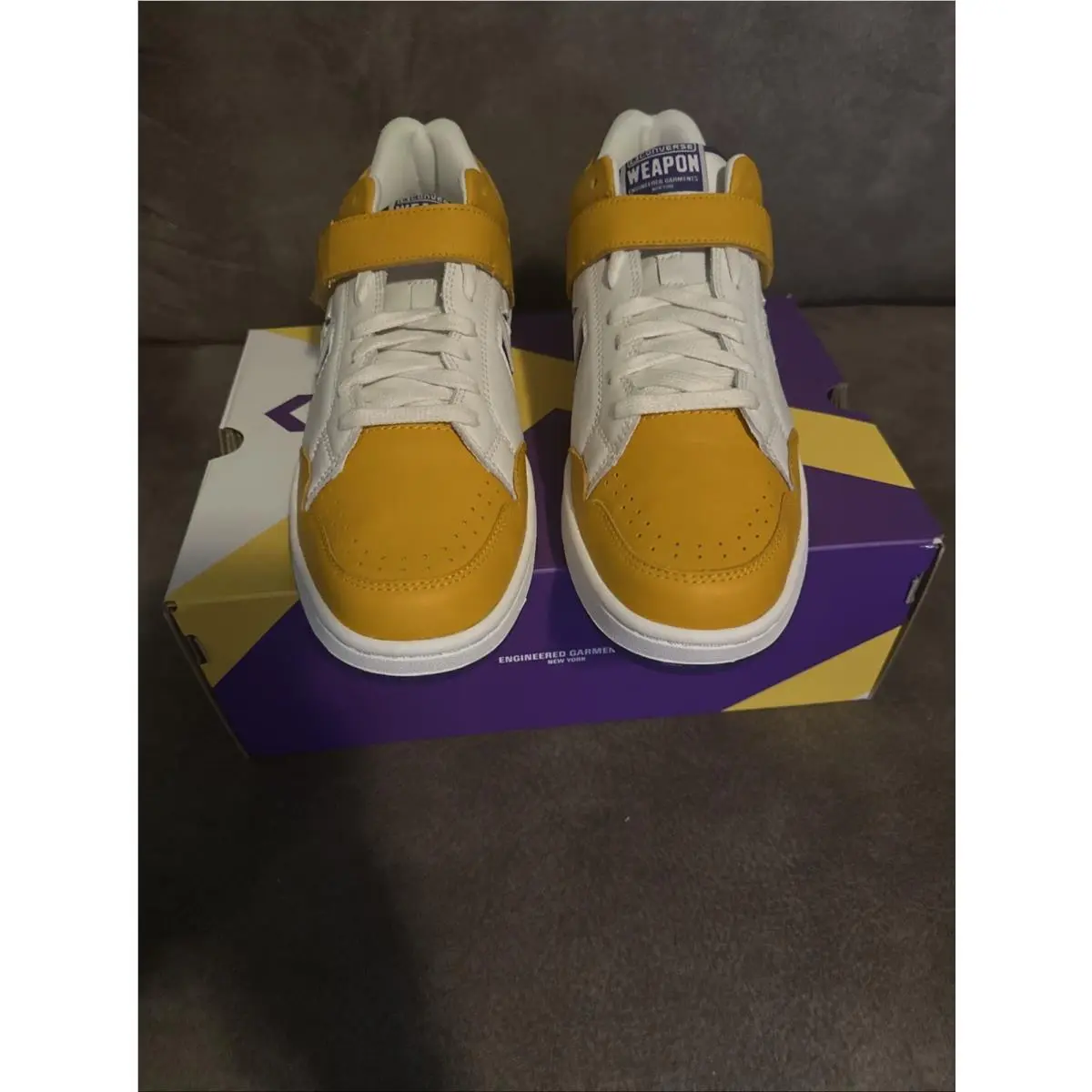 Size 12 - Engineered Garments x Converse Weapon Ox Purple White Yellow