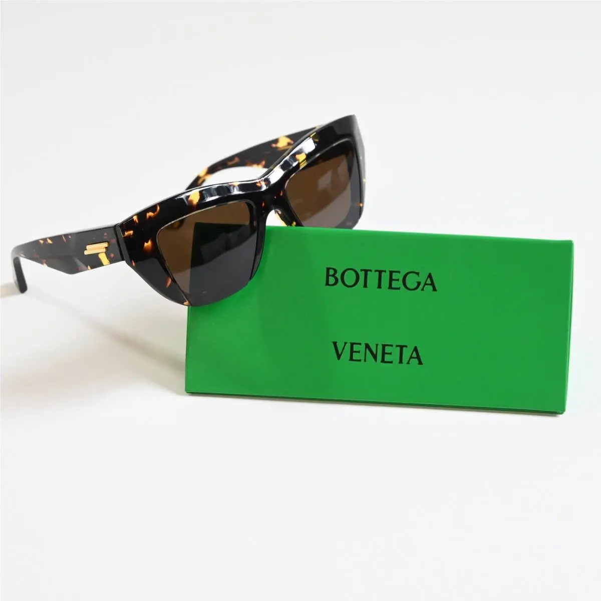 Bottega BV1218S 002 Womens Sunglasses Brown/gold 52mm