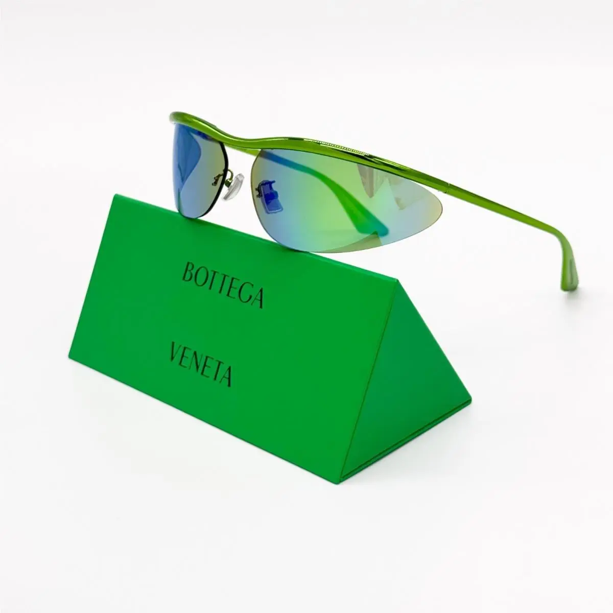 Bottega Veneta Sunglasses BV1174S 003 Green/green Unisex Eyewear