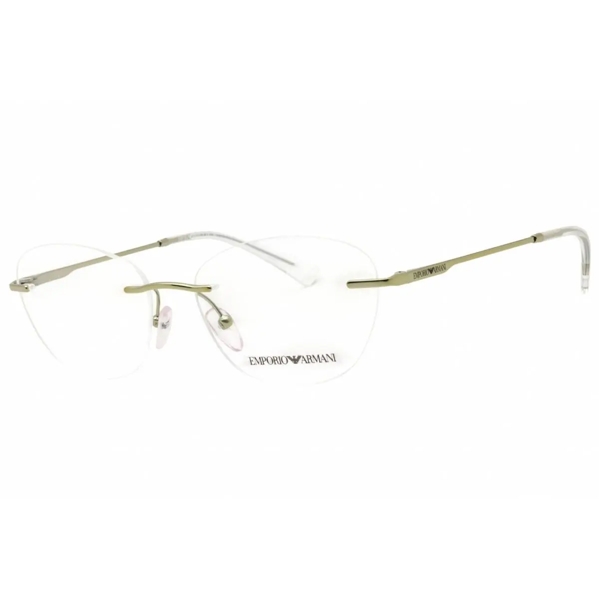 Emporio Armani Women`s Eyeglasses Shiny Metallic Green Metal Frame 0EA1167 3389