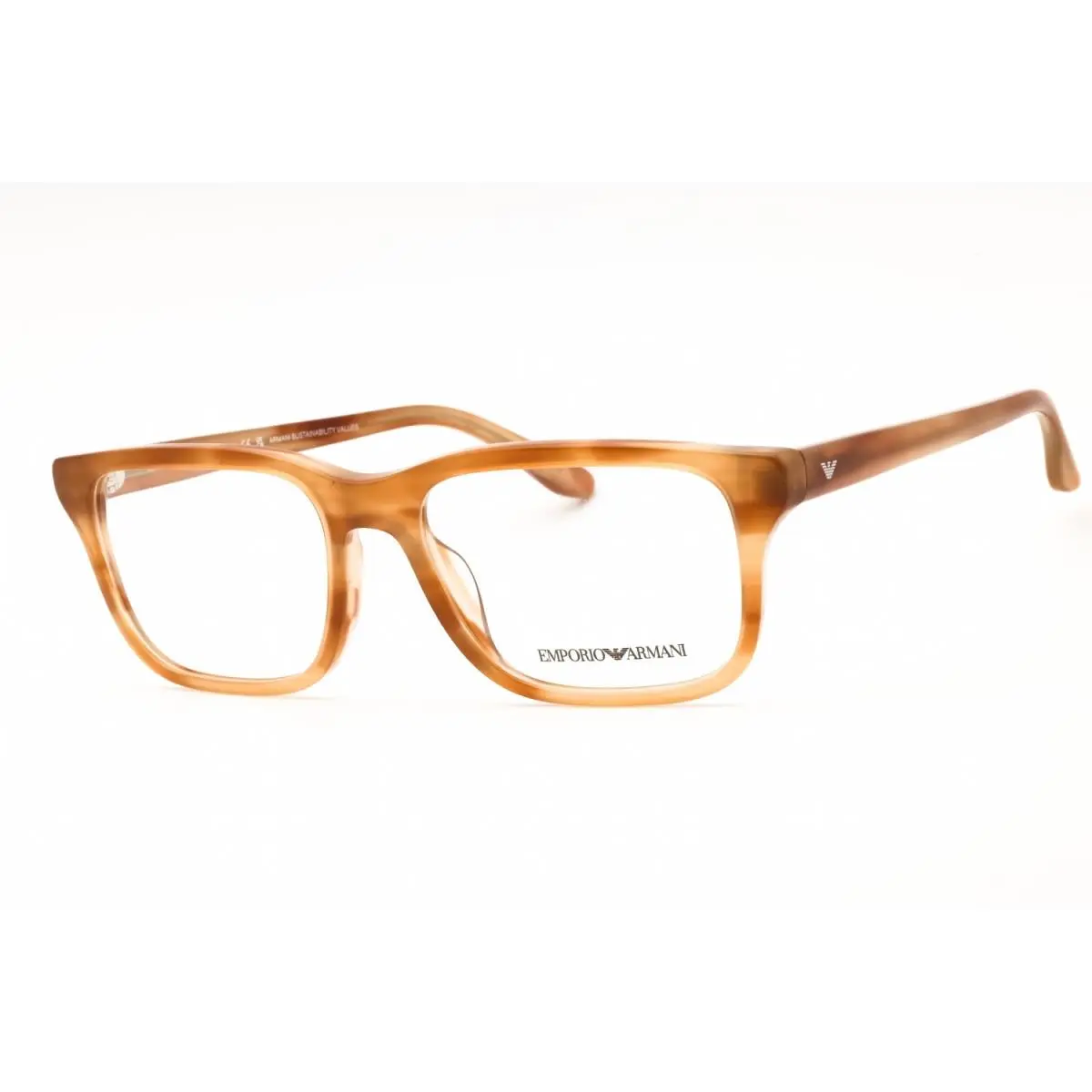 EA3250-6203-54 Eyeglasses Frame Size 54mm 17mm 145mm Brown Men 8 by Emporio Armani