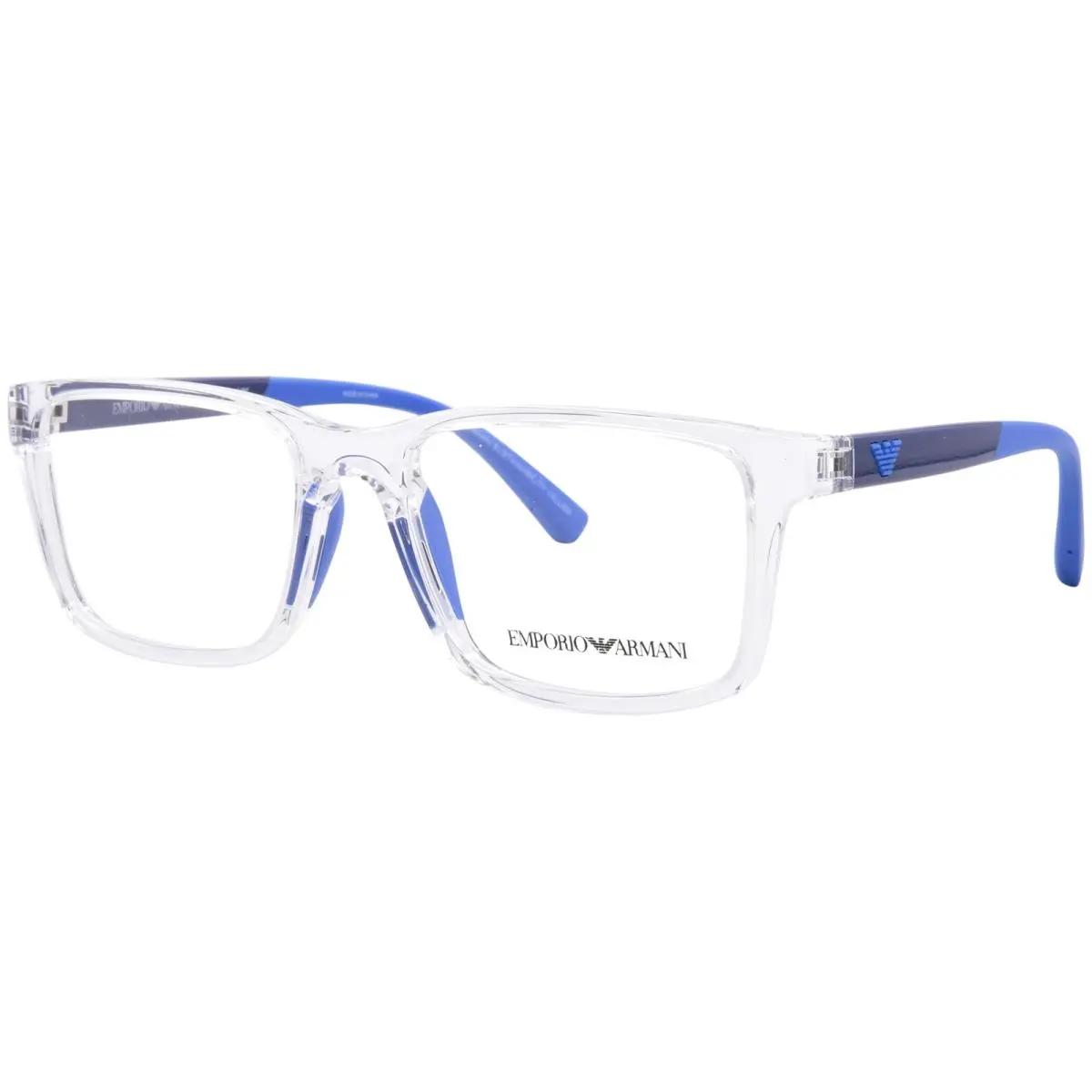 Emporio Armani EK3203 5893 Eyeglasses Youth Kids Boy`s Crystal Full Rim 50mm