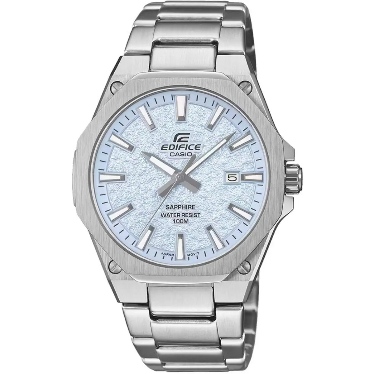 Edifice EFR-S108DE-2AV Analog Watch Stainless Steel Sapphire Crystal 100M by Casio