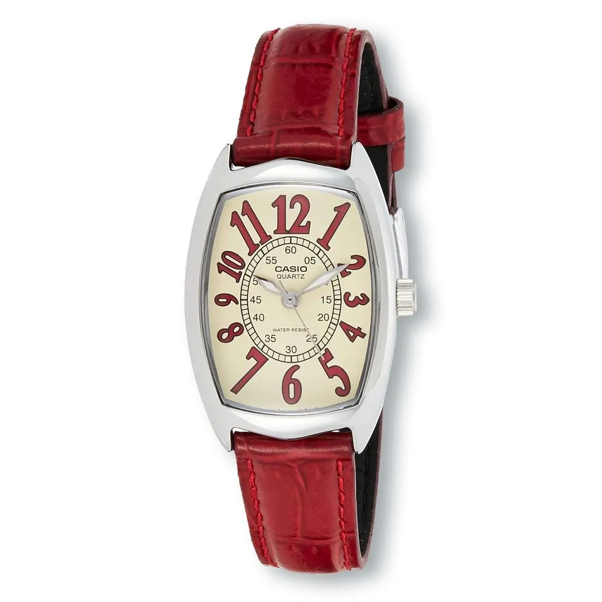 Casio Enticer LTP1208E-9B2 Analog Business Leisure Dress Red Watch