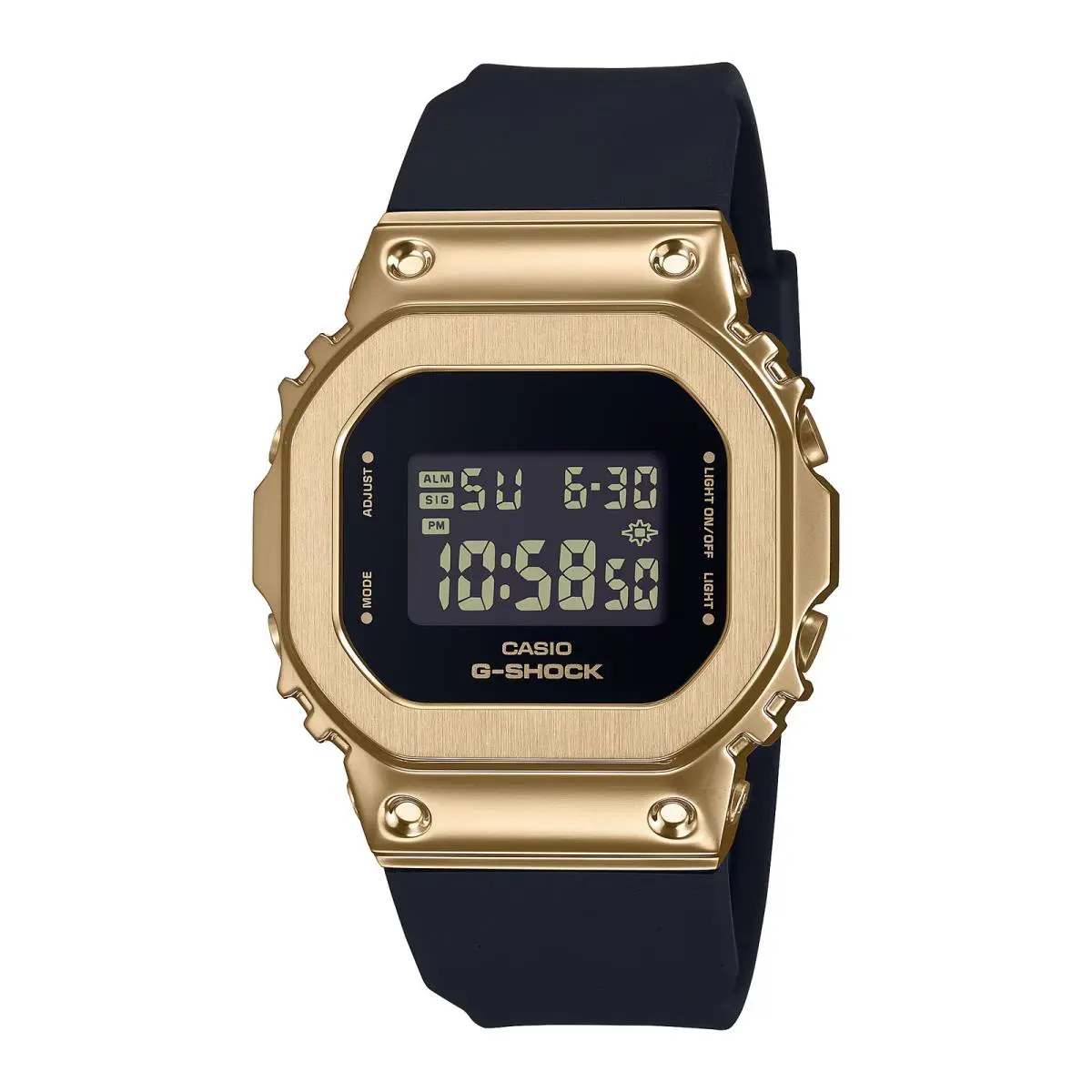 Casio G-shock GM-S5600UGB-1 Gold IP Bezel Compact Digital Watch
