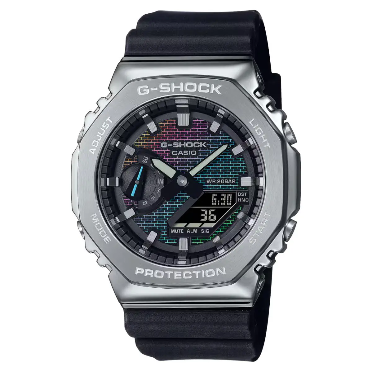 Casio G-shock IN Rainbow Vapor Deposition Mdl GM-2100RW-1ADR