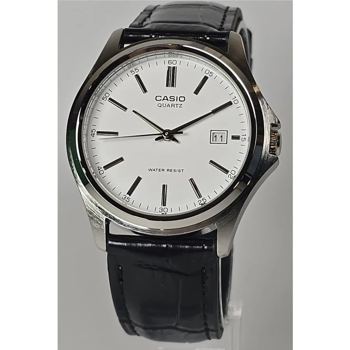 Casio MTP-1183E-7AJH Classic Dress Watch – White Dial/leather Band Size 38.5 mm