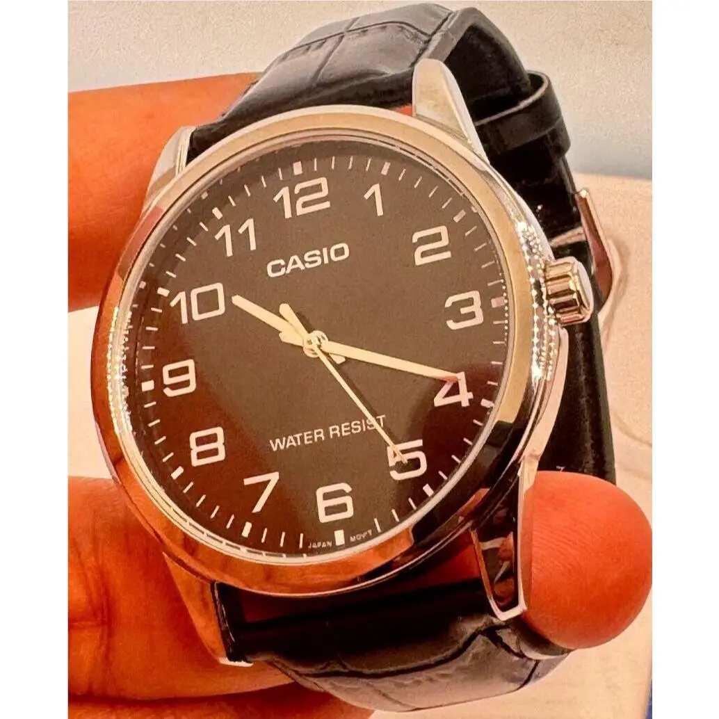 Casio Watch For Men Classic Size 37 mm Diameter Fits 8 Inches Long Item