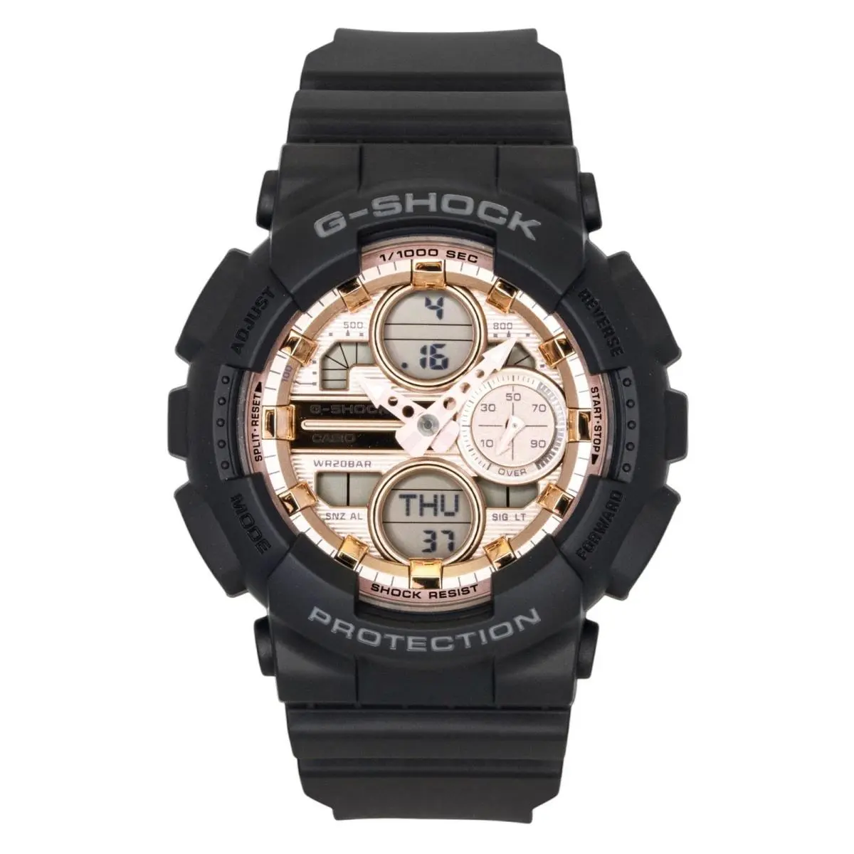 G-shock Rose Gold Dial Quartz Sports GMA-S140PG-1A Women`s Ladies Watch by Casio