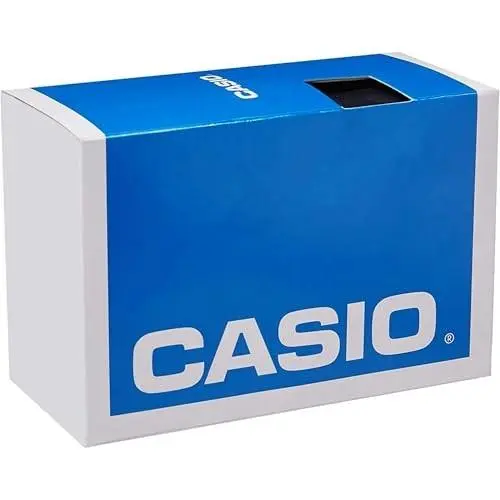 Casio Men’s Digital Watch Gray Dial Pink Accents W-220H-1A2V - Black