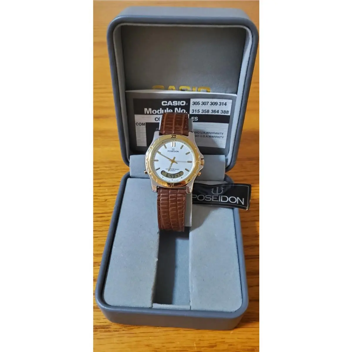 Vintage Casio Poseidon PNM501 Module 388 Rare Watch Analog Digital 40mm