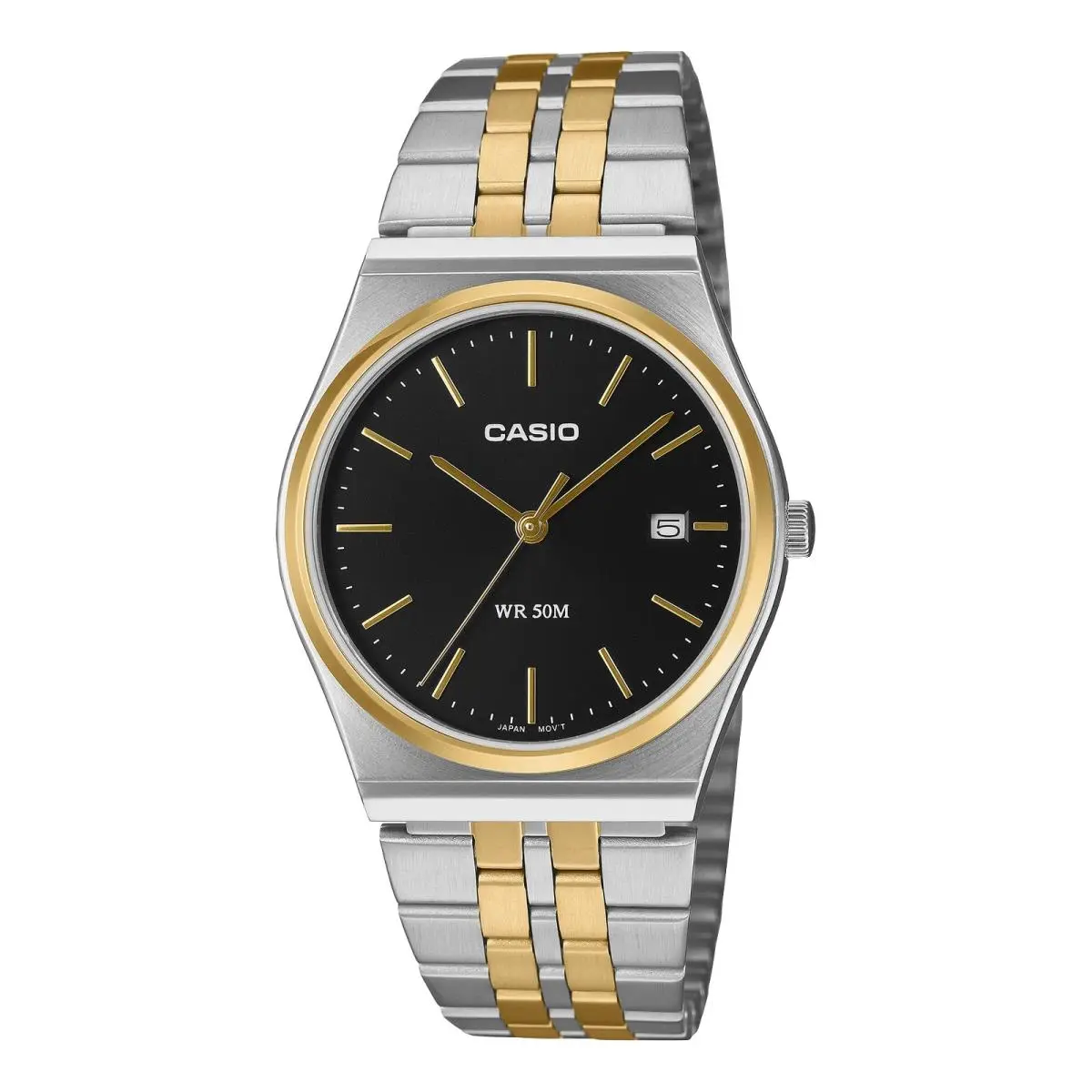 Casio MTP-B145SG-1A Two-tone Black Dial Men`s Watch –