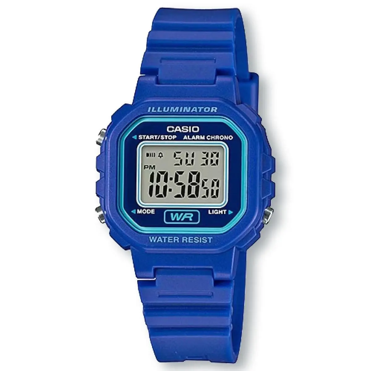 Casio LA20WH-2A Illuminator Chronograph Watch Blue