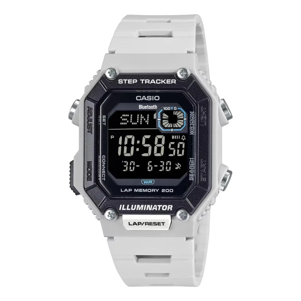 Casio Men`s Digital Watch with Gray Band - WS-B1000-8BVCF