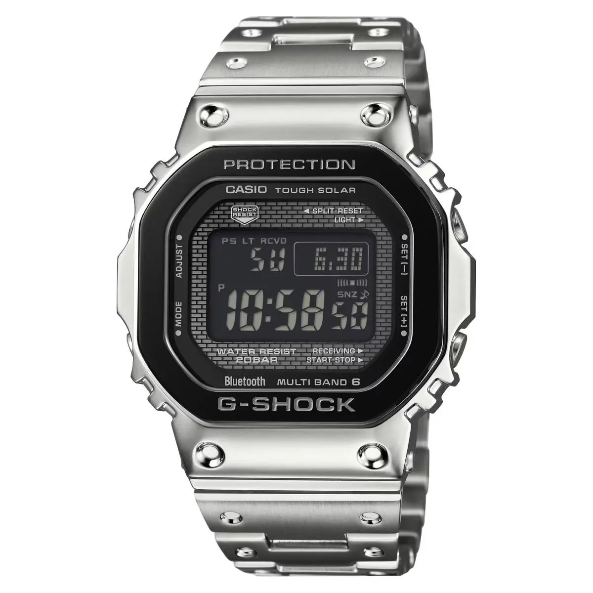 Casio G-shock GMW-B5000BT-1 Full Metal Stainless Steel Digital Watch