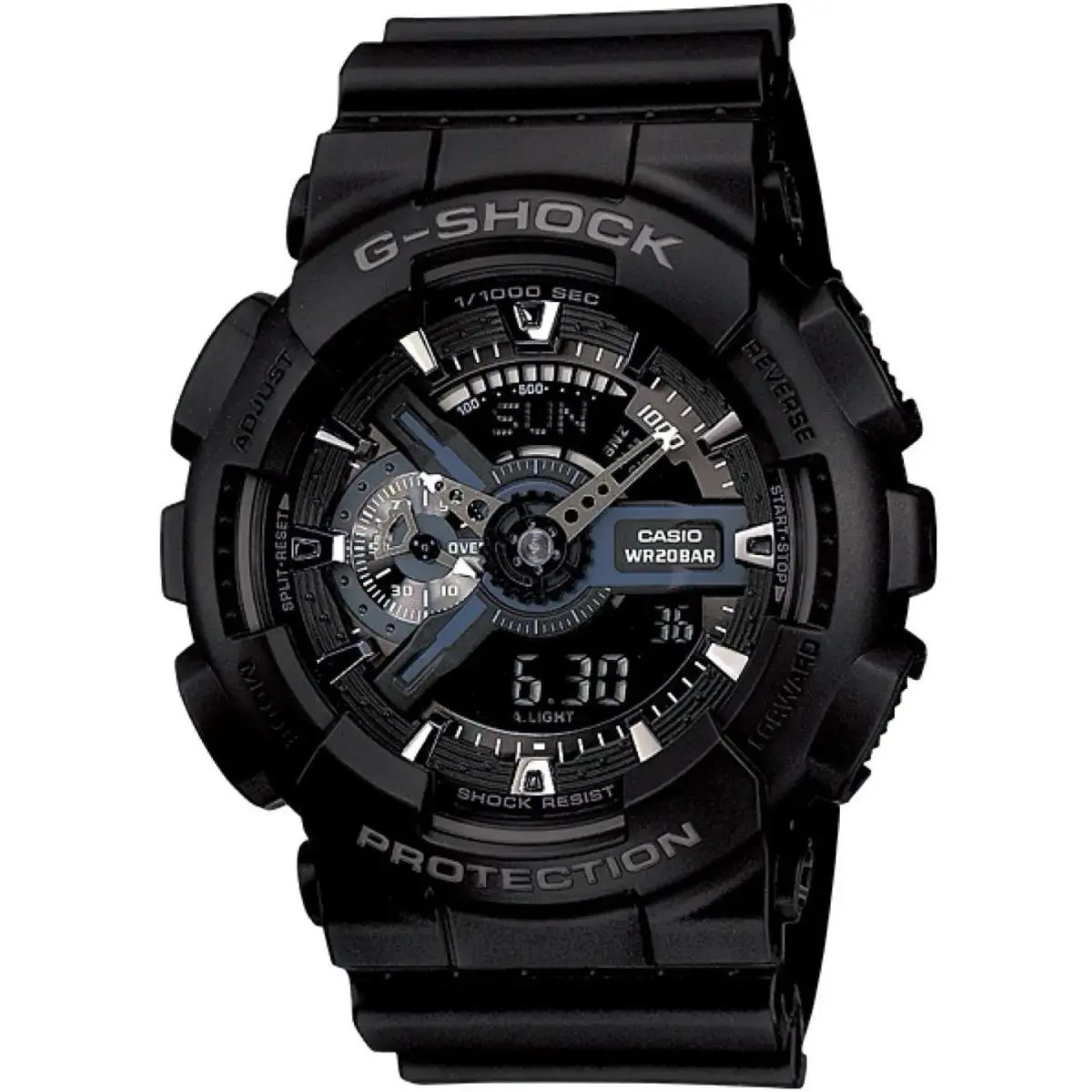 Casio G-shock Black Analog Digital Watch World Time 5148 GA110-1B
