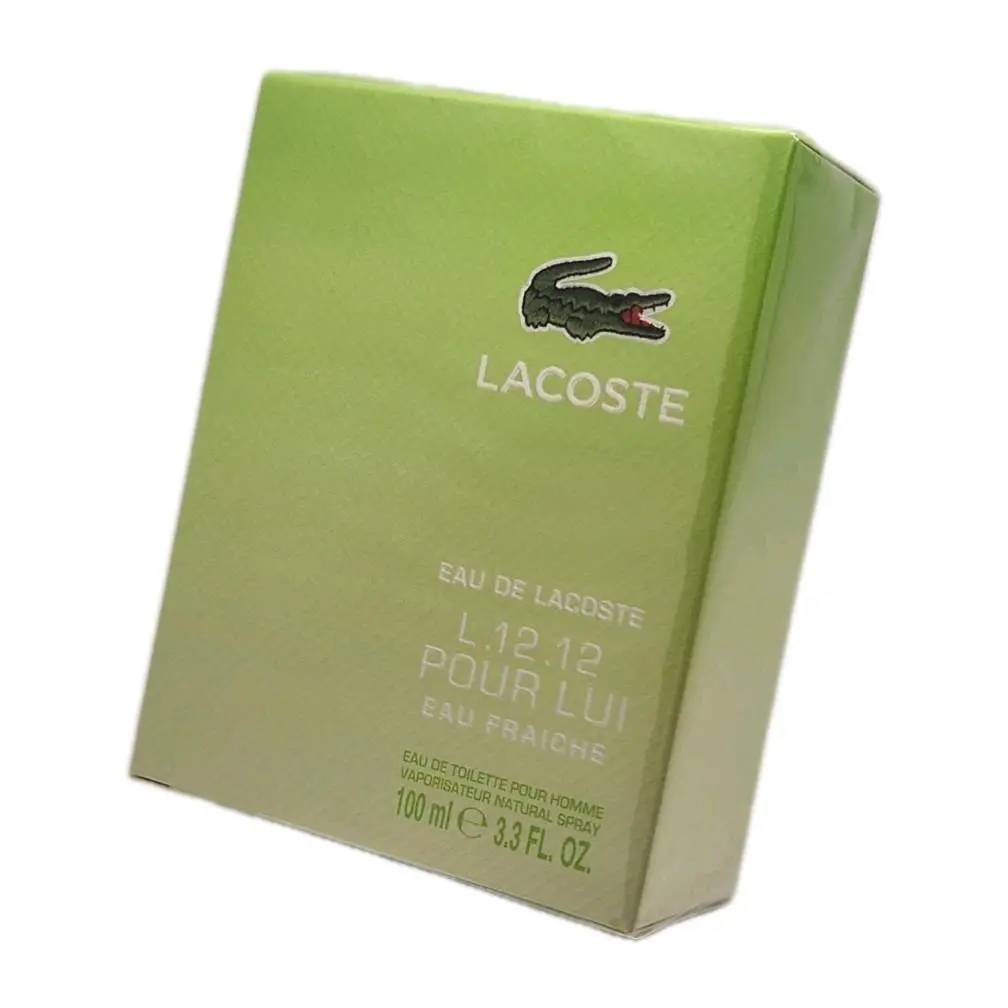 Lacoste L.12.12 Pour Lui Eau Fraiche 3.3 oz / 100 ml Edt Spray Box