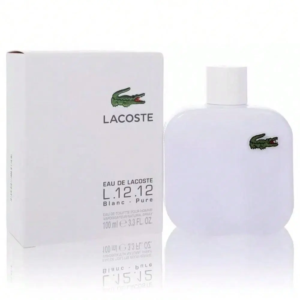 Lacoste L.12.12 Blanc Eau De Toilette Spray 3.3 OZ / 100 ml For Men