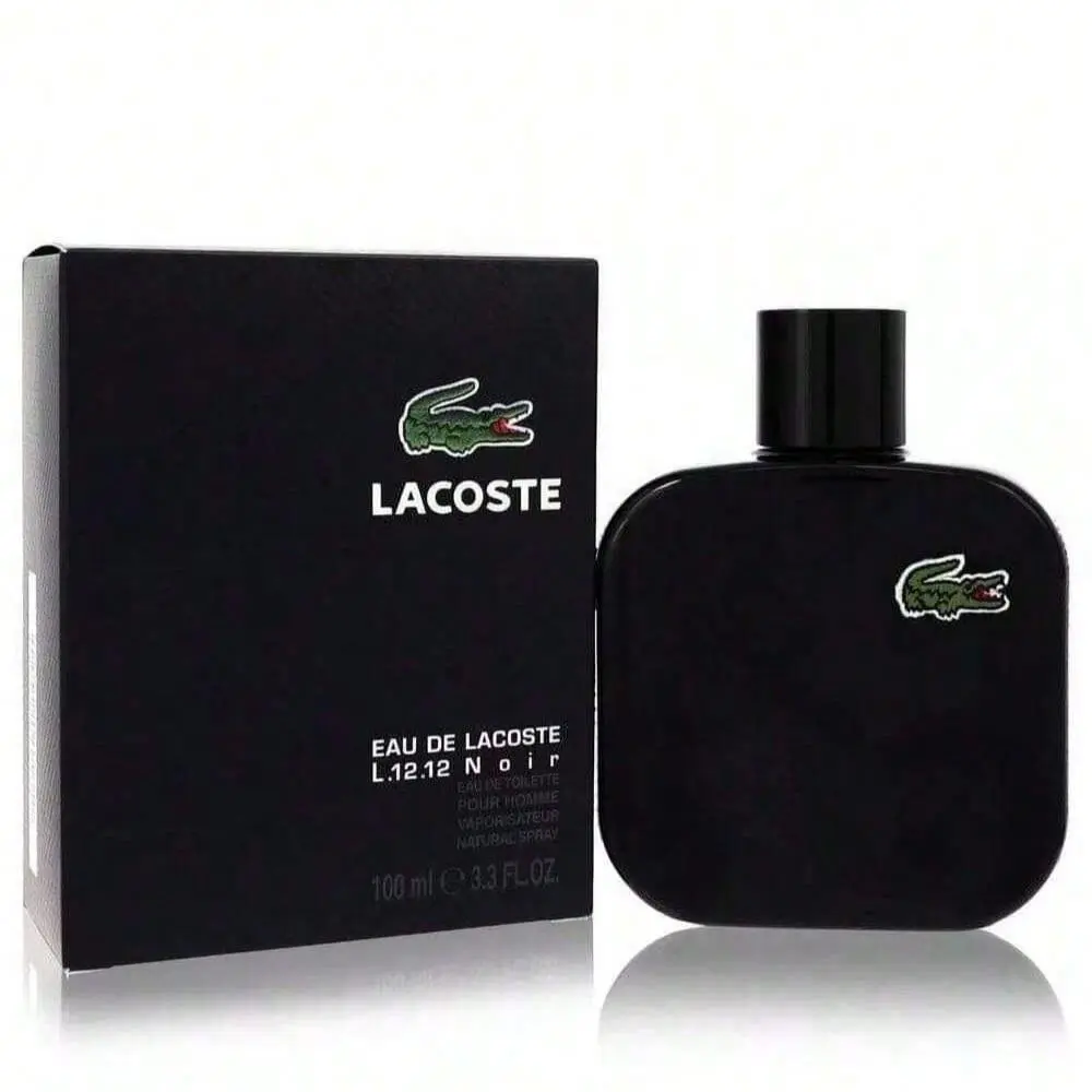 Lacoste Eau De Lacoste L.12.12 Noir Edt Spray 3.3 OZ / 100 ml For Men
