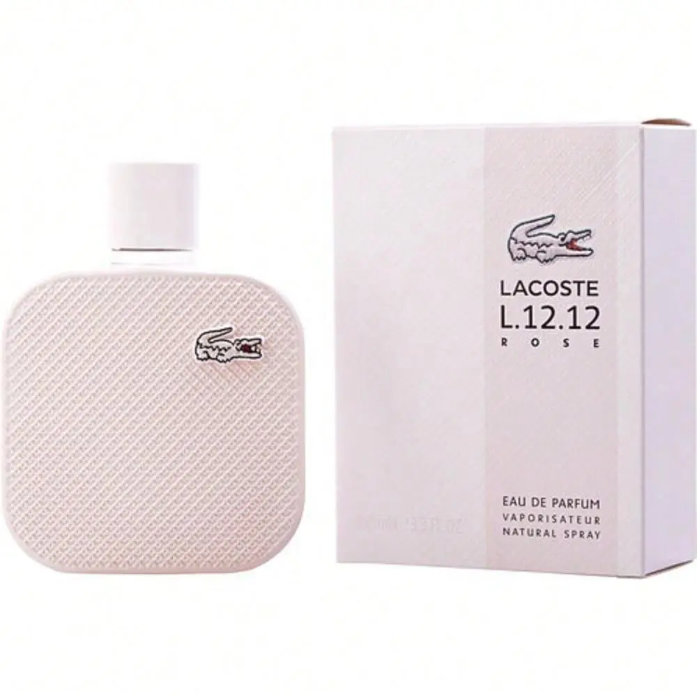 Lacoste L.12.12 Rose Eau de Parfum Spray For Women 3.4 oz