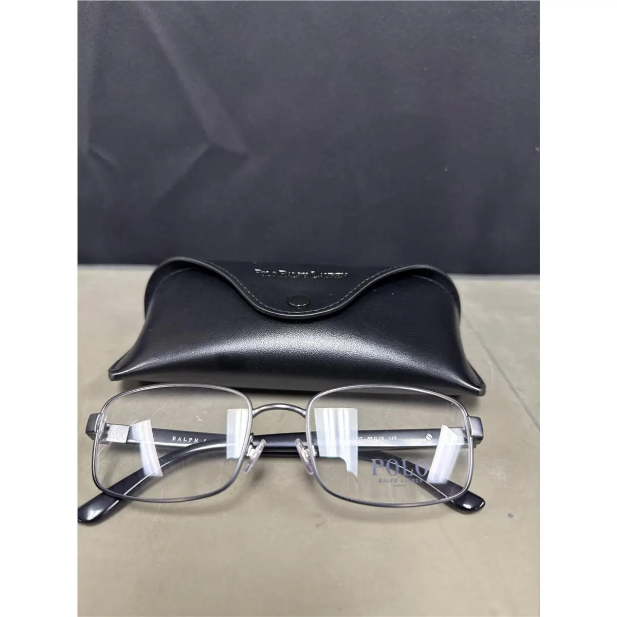 Polo Ralph Lauren Man PH1223 9307 Optical Frames Metal Grey Transparent Squared