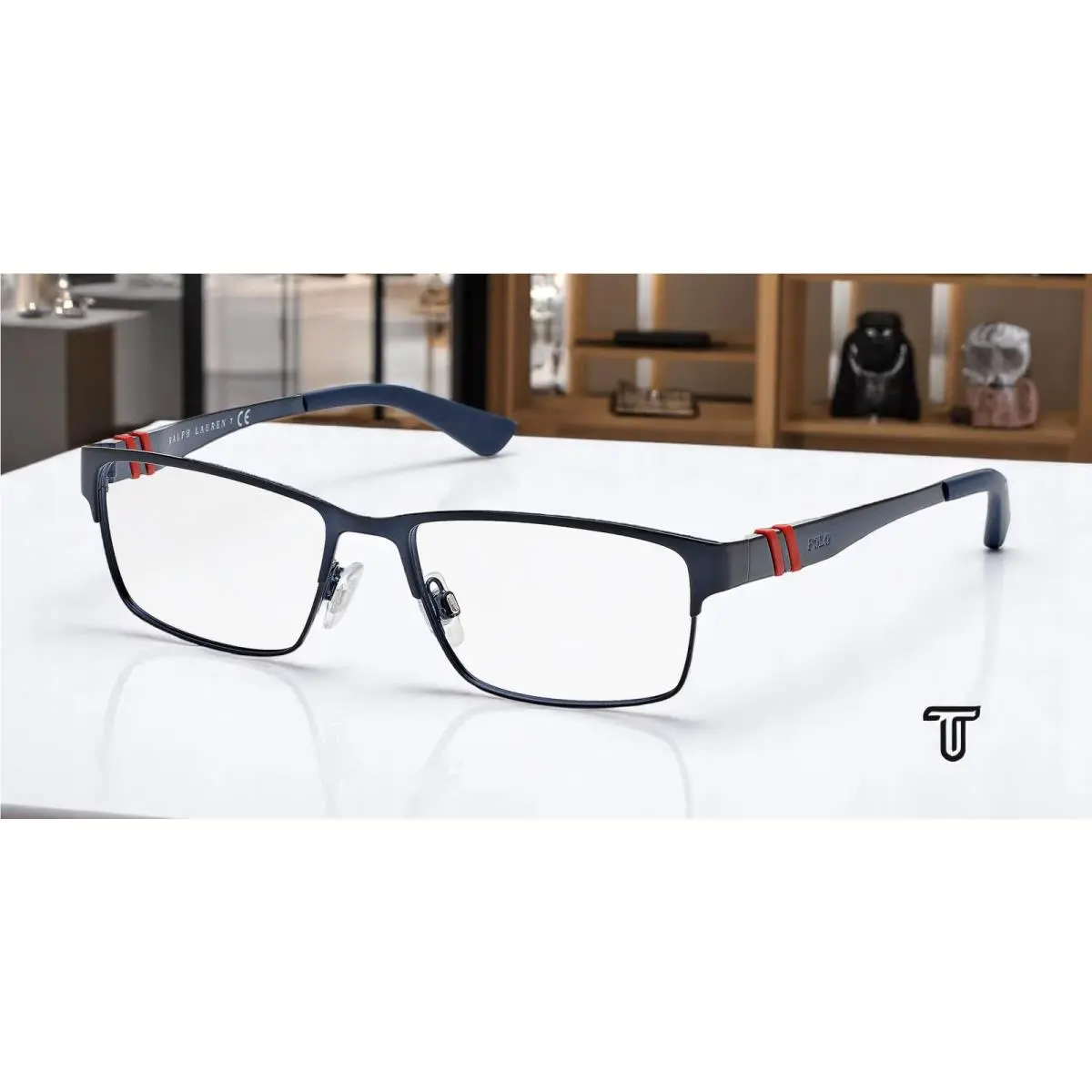 Ralph Lauren Polo PH1147 9119 Matte Blue Demo Lens 54 mm Men`s Eyeglasses