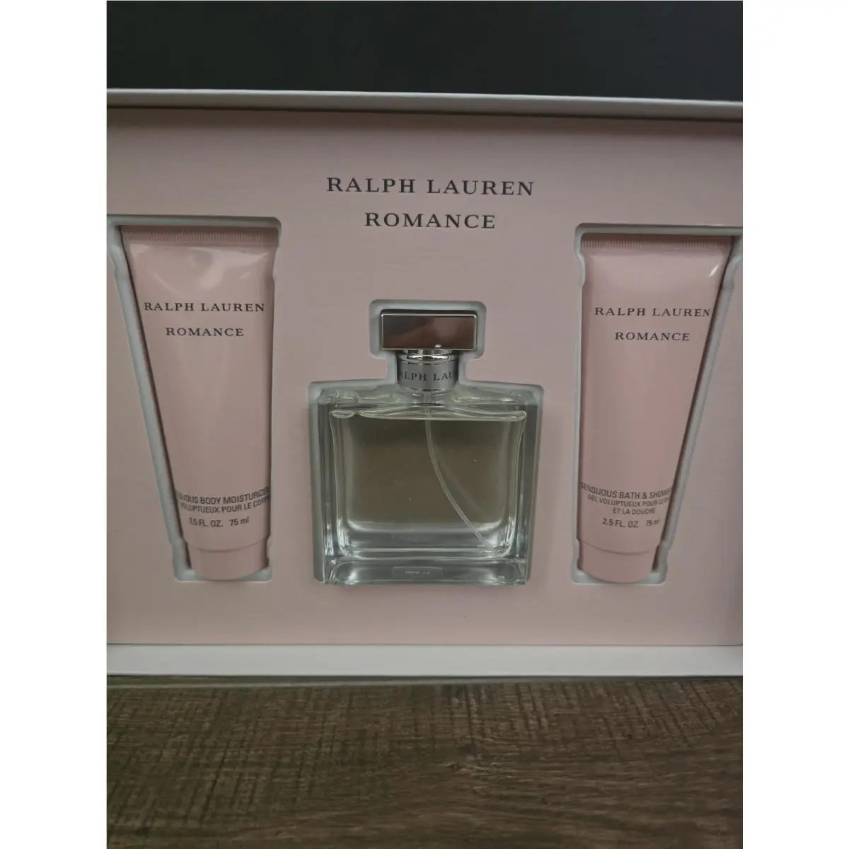 Ralph Lauren Romance Eau de Parfum Lotion Body Wash 3.4 fl oz 3-Piece Gift Set