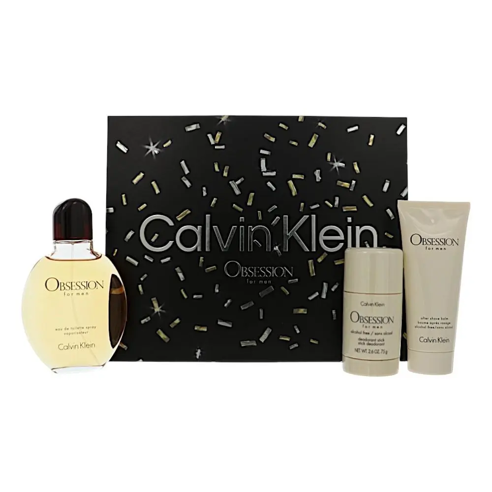 Obsession by Calvin Klein Gift Set For Men 4.2 Oz Eau De Toilette Spray