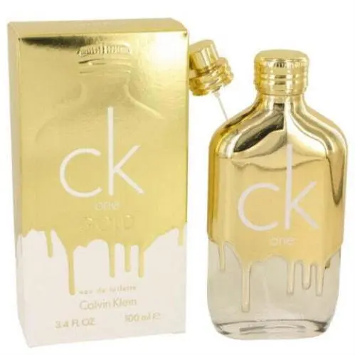 CK One Gold by Calvin Klein Eau De Toilette Spray Unisex Tester 3.4 oz For