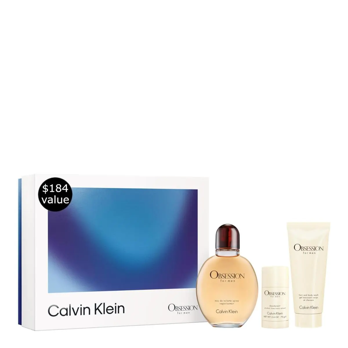 Calvin Klein Obsession 3-Piece Gift Set - Eau de 3.33 Fl Oz Pack of 3