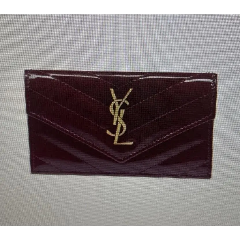 Zip Card Case Patent Leather by Yves Saint Laurent