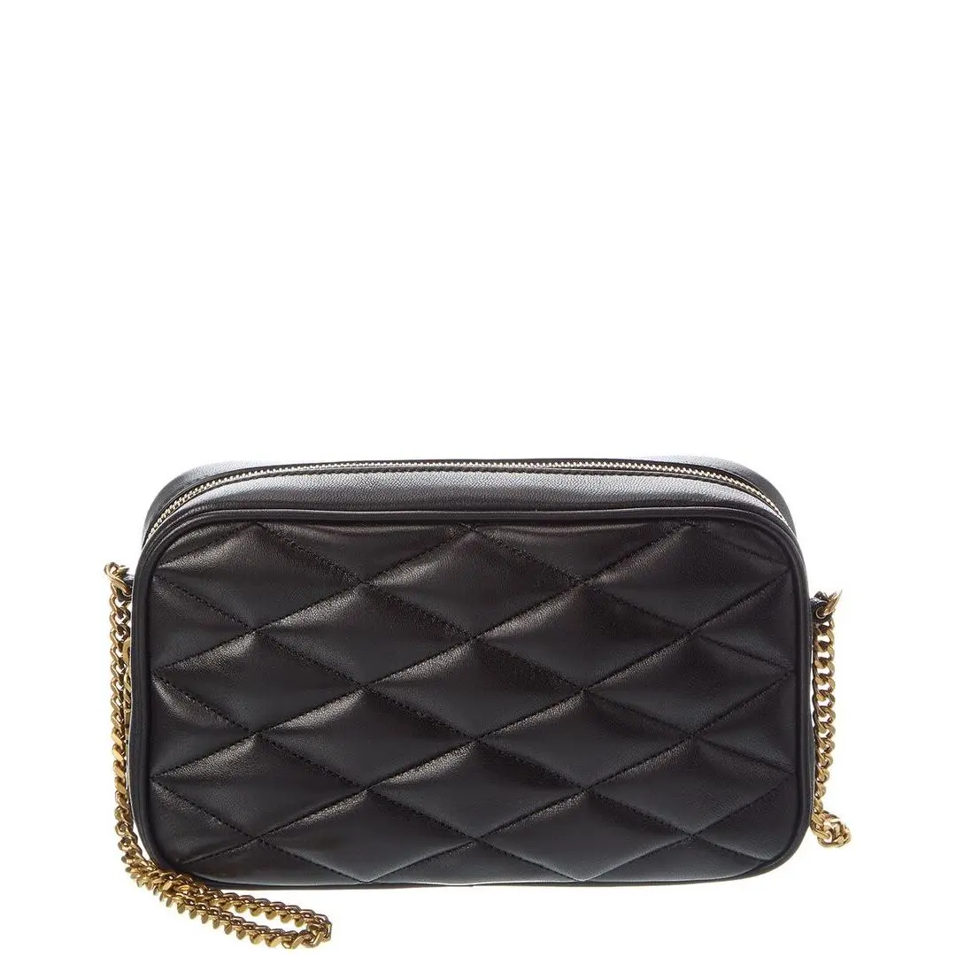 Saint Laurent Quilted Leather Camera Bag Women`s Black